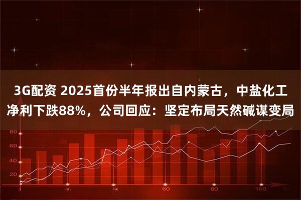3G配资 2025首份半年报出自内蒙古，中盐化工净利下跌88%，公司回应：坚定布局天然碱谋变局